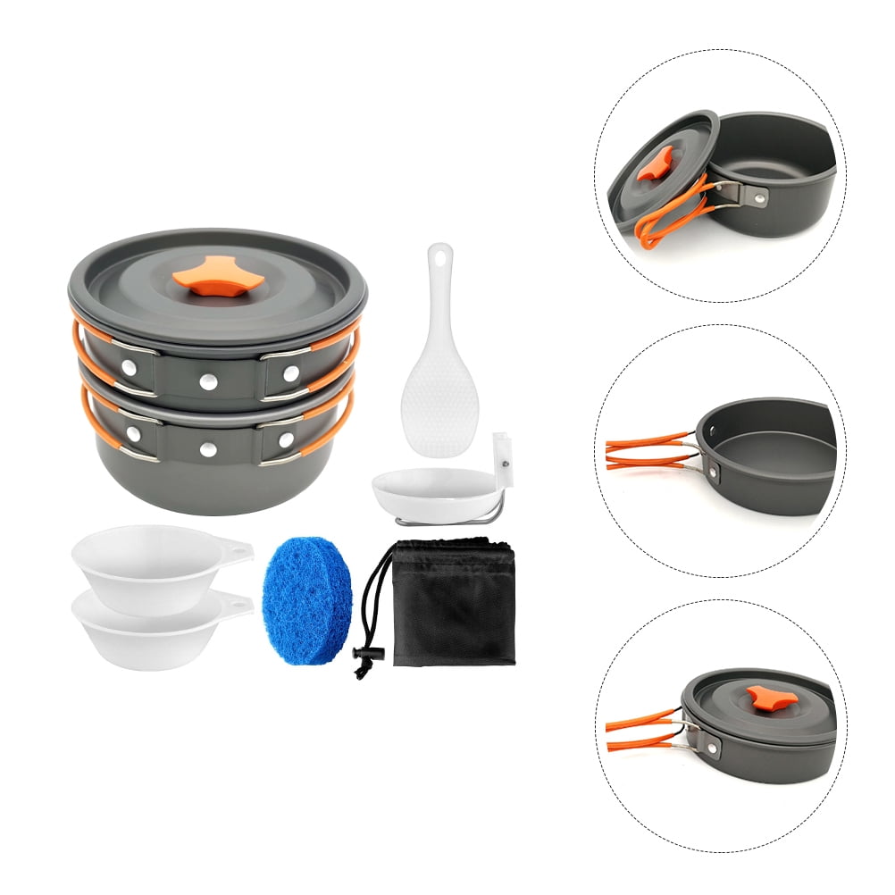 UPGRATOR Portable Cookware Set Outdoor Cooking Set Aluminum Alloy 1 Set