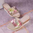 thumbnail image 4 of LSLJS Women's New Summer One-line Hemp Rope Thick Sole Wedge Cloth Sandals, Platform Slippers, 4 of 4