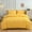 Yellow, variant on JZCHUNTOY Washed Cotton Bedding 4 Pieces Set, Solid Color Soft Breathable All Season Comforter Cover Set, for Bedroom Guest Room 1.8m Bed
