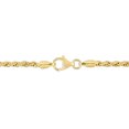 thumbnail image 3 of Miabella 18K Yellow Gold Plated Sterling Silver Rope Chain Anklet, 3 of 3