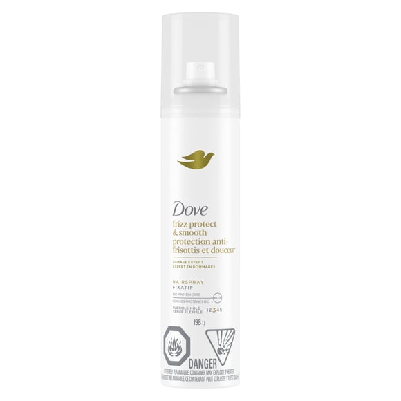 Dove Fixatif Protection Anti-Frisottis et Douceur 24 H de Tenue Flexible, 198 g