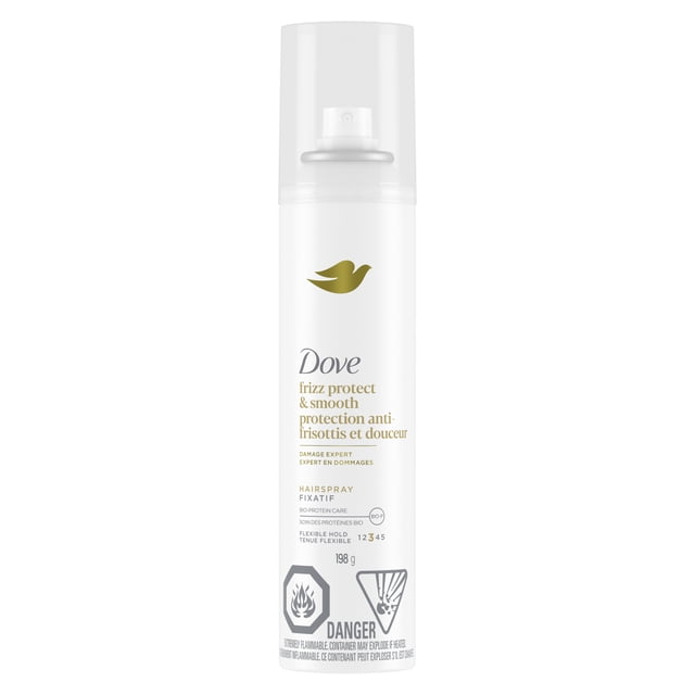 Dove Hairspray Frizz Protect & Smooth 24H Flexible Hold, 198 g