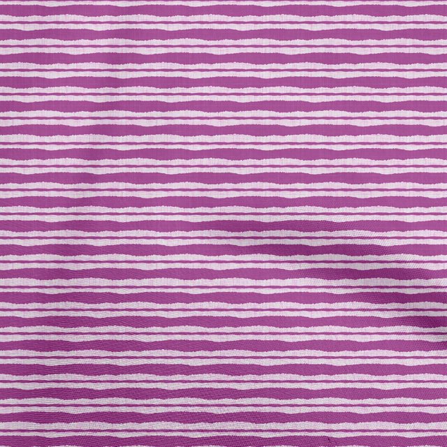 oneOone Rayon Purple Fabric Stripes Craft Projects Decor Fabric Printed By The Yard 56 Inch Wide
