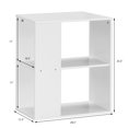 thumbnail image 3 of Gymax 2pcs 2-Tier Side Sofa End Table Bedside Nightstand Table White, 3 of 10