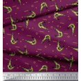 thumbnail image 2 of Soimoi Rayon Fabric Circle,Dot & Prawns Ocean Printed Fabric 1 Yard 56 Inch Wide, 2 of 3