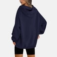 thumbnail image 3 of Plus Size Hoodies for Womens Drawstring Adjustable Pullover Blouses with Kangaroo Pocket Relaxed Fit Sweaters Comfort Casual Hooded Sweater Fall Winter Fleece Tops, 3 of 6