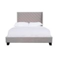 thumbnail image 3 of Topline Home Furnishings Upholstered Platform Bed, Beige, 3 of 5