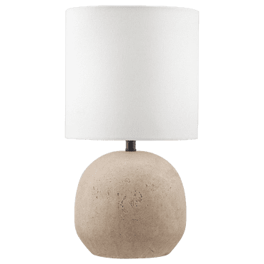 Bouclair Lampe de Table Blanc Cassé avec Base en Résine