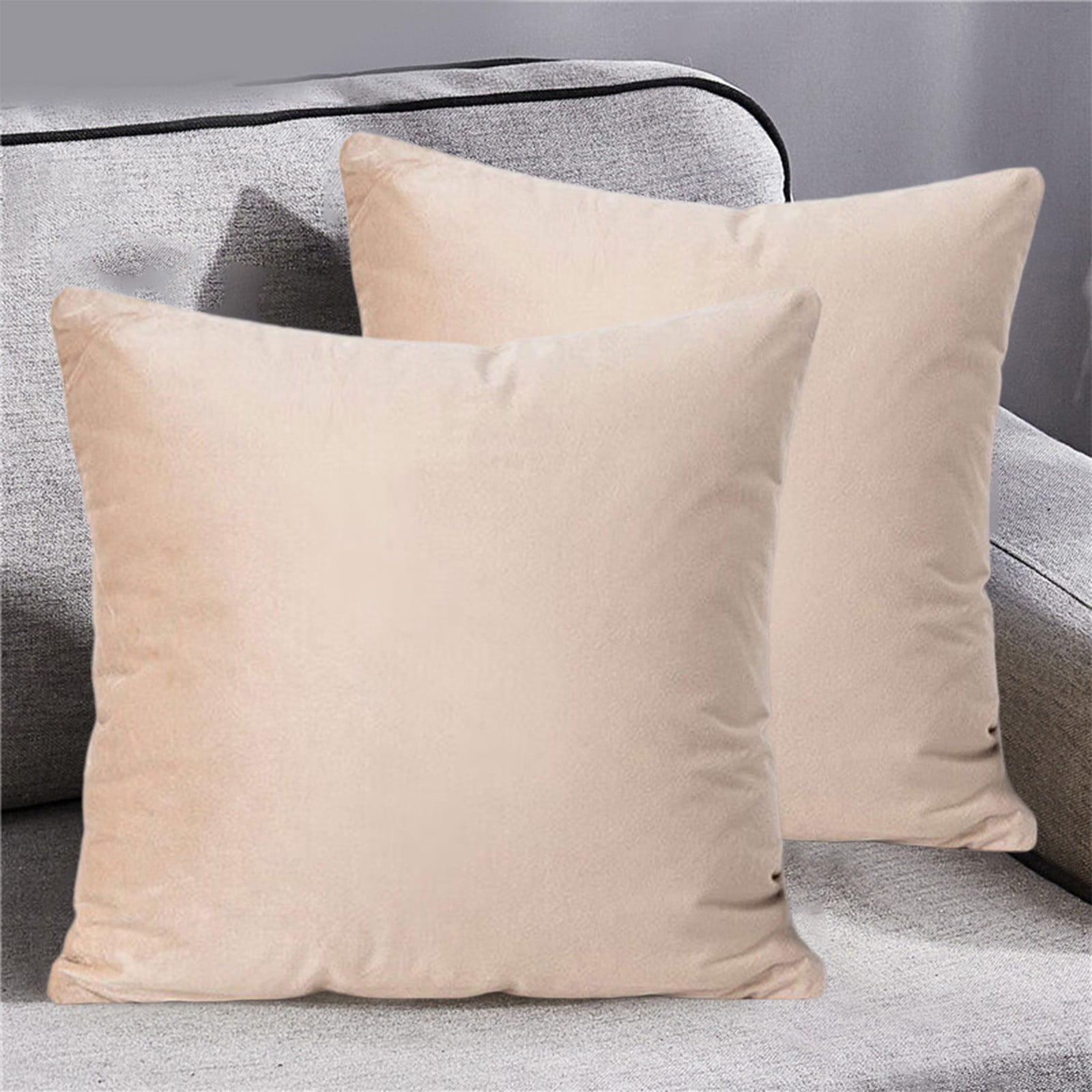 SSZMDLB Velvet Pillow, Polyester Lumbar Pillow Cushion Large Backrest Support for Sofa Living Room Office Bedside, Modern Decorative Throw Pillow