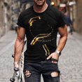 thumbnail image 3 of Cameland Nouveau T-Shirt pour Homme à la Mode Impression 3D Bière Indéterminée Manches Courtes Col Rond T-Shirt Haut de Sport Décontracté Blouses, 3 of 5