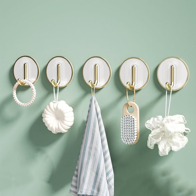 Deals of The Day Clearance! No Punch Green Dormitory Hooks, Wall-Mounted Jewelry Hangers, Bathroom Clothes Hooks, Multi-Purpose Storage Racks for Bathroom and Kitchen