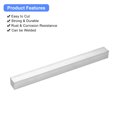 thumbnail image 4 of Unique Bargains Square Aluminum Flat Bar, 2 Pack 1' Thickness 1' Width 12' Length, 4 of 5