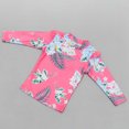 thumbnail image 3 of Zwiiyzr 2025 Maillot de Bain 2 Pcs pour Filles Enfants Imprimé Floral Haut Maillot Dermoprotecteur à Manches Longues et Pantalon Long avec Jupe Combinaison anti-UV Maillot de Bain de Plage 3-11 Ans Rouge Melon D\'eau, 3 of 7
