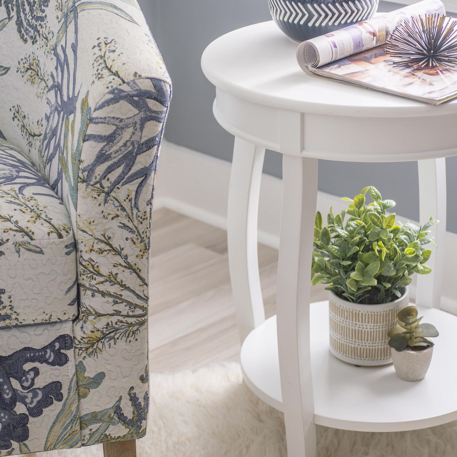 Barclay Side Table, White