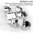 thumbnail image 4 of MesaSe 4 Pieces Cake Mold Assortment Stainless Steel Non-stick Portable Mousse Mould Dessert Baking Tool Household Kitchen Gadget Triangular, 4 of 10