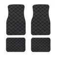 thumbnail image 1 of 4pcs Car Floor Mats Universal Waterproof Front Rear Full Set Auto Rugs Leather Car, 1 of 5