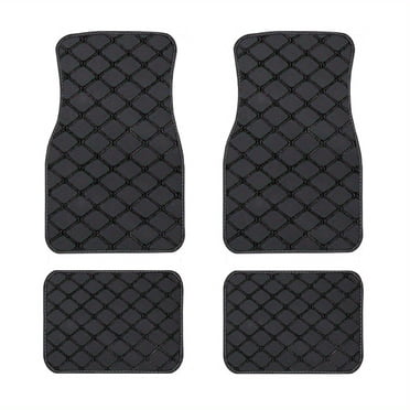4 Pcs Tapis de Sol de Voiture Universels Imperméables avant Arrière Ensemble Complet Tapis Auto Cuir Voiture