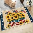 thumbnail image 3 of Door Mat Patriotic Doormat Entryway Rug Welcome Mat Coir Doormat Outdoor Plain 4th of July Doormat Hello Mats for Front Door Spring Decor Outdoor for Home Entrance, Garage and Garden Outside, 3 of 9
