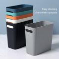 thumbnail image 3 of serony Large Trash Can Wastebasket Garbage Container Solid Color High-Capacity Bathroom Trash Bins Organizers for Home Sundries Toiletries Storage White, 3 of 9