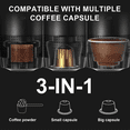 thumbnail image 4 of Wireless Electric Portable Espresso Coffee Machine for Camping Coffee Maker Capsule Powder Travel Coffee Maker A,1 x Coffee machine mainframe 1 x USB cable,Metal Gray, 4 of 6