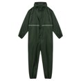 thumbnail image 3 of Miaeowve Mens Motorcycle Rain Suit One Piece Hooded Jumpsuit Reflective Strip Waterproof Rainsuit Dark Green 185/3XL, 3 of 7