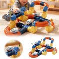 thumbnail image 1 of Flexible Train Track Set with 69 for 3D Layouts and Motorized Learning, 1 of 6