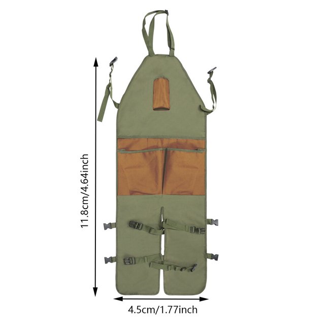 Garden Farm Apron Oxford Cloth Gardening Aprons with Tools Leg Protection Pockets Adjustable Leg Protection Bib for Farming Trimming Cleaning