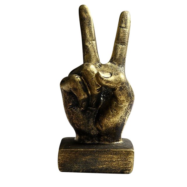 Gesture Finger Model Home Decoration Bar Model Room Desktop Decoration Resin Gift Luxury