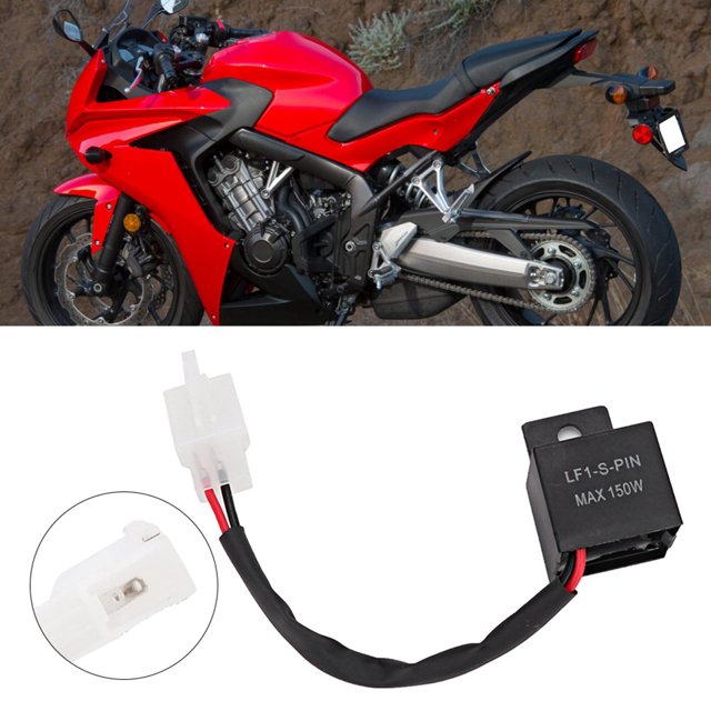 Relais Clignotant de Voiture Noir Installation Facile, Relais Clignotant LED, Accessoires de Voiture Décodeur Accessoires de Moto pour Clignotant de Moto