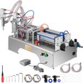 thumbnail image 1 of VEVOR Pneumatic Liquid Filling Machine 50-500ml, Liquid Filler Machine Double Heads, Bottle Filler Horizontal Automatic Stainless Steel Structure for Oil Water etc., 1 of 9