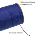 thumbnail image 4 of Unique Bargains Thin Waxed Thread 93 Yards 0.65mm Polyester String Cord for Machine Sewing Hand Quilting Weaving, Dark Blue, 4 of 5
