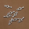 thumbnail image 4 of 100pcs Alloy Key Shape Pendants Charms Jewelry Making Accessory for Bracelet Necklace (Antique Silver), 4 of 8