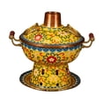 thumbnail image 2 of jifeng Shabu Shabu Hot Pot Sturdy Stockpot Family Gathering Home Use Pot yellow, 2 of 9