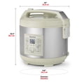 thumbnail image 3 of Starfrit Low-Carb Rice Cooker 14-Cup, Reduces Carbs Up To 30%, 7 Preset Functions, Steamer Basket, Non-Stick Pot, Easy Clean, Healthy Cooking, Rice Brown White Soup Steam Slow Cook, 3 of 10