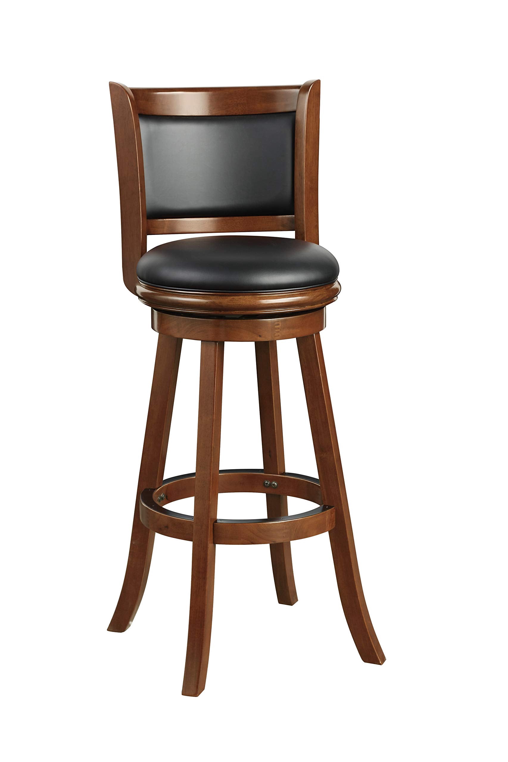 Boraam Augusta Extra Tall Swivel Bar Stool, 34-Inch, 1-Pack, Cherry