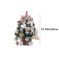 thumbnail image 3 of Tabletop Mini Christmas Tree,Artificial Tabletop Christmas Tree with Lights,Christmas Decorations Flocking Beads Mini Christmas Tree Christmas Ornament Desktop Small Christmas Tree, 3 of 6