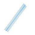thumbnail image 4 of Spiral Binding Coil, 16mm Inner Diameter 10Pcs Pretty Colour Sheet Binding Comb  For Page Blue, 4 of 8