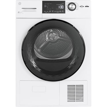 GE® Sécheuse Électrique à Chargement Frontal à Condensateur Sans Évent de 24 Pouces, Capacité de 4,1 Pi3, Blanche - GFT14JSIMWW