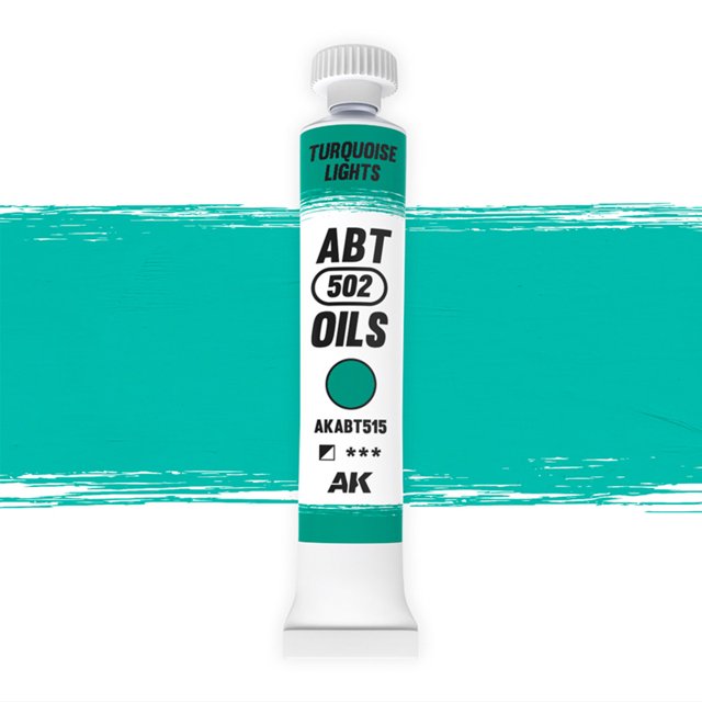 Abteilung Oil Paint,for Model & Miniature Painting,502 Fantasy Series,Light Cyan Green,20ml Tube