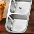 thumbnail image 3 of Stainless Steel Three Compartment Condiment Container Reusable Snack for Meal Prep Travel Camping Outdoor Kitchen Storage, 3 of 3