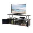 thumbnail image 3 of Designs2Go TV Stand with Three Storage Cabinets and Shelf in Medium Gray Wood, 3 of 6