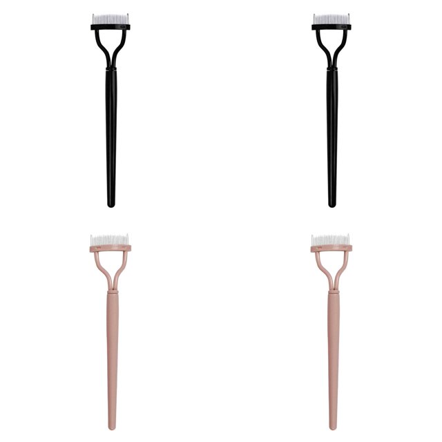 4/3/2/1 Pieces Eyelash Comb Eyelash Separator Tool Mascara Applicator Brushes Eyelash Definer with Comb Cover Arc Designed Cosmetic Brushes Tool for Combing Separating Lashes