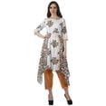 thumbnail image 1 of Moomaya Ensemble Tunique Indienne Haut et Pantalon Manches 3/4 Imprimé Kurta Kurti de Designer pour Femmes, 1 of 6