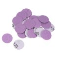 thumbnail image 1 of Unique Bargains 25 Pack 1-Inch Purple Sanding Discs 120 Grits Hook & Loop Professional Aluminum Oxide Sandpaper Mini Size, 1 of 5