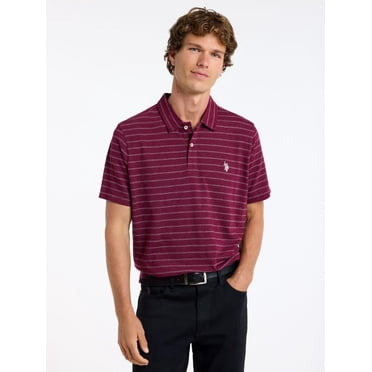 U.S. Polo Assn. Men's Jacquard Stripe Polo