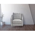 thumbnail image 1 of K-LIVING DAPHNE PLUSH VELVET CHAIR WITH CHROME LEGS IN GREY, 1 of 4