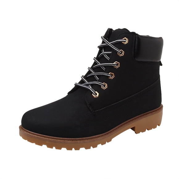 NOKIO Women’s 𝖶aterproof Mid-Cut Hiking Boots Anti-Slip Combat Work Shoes for Backpacking Outdoor Adventures & Heavy-Duty Activities