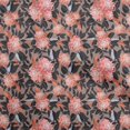 thumbnail image 1 of oneOone Cotton Poplin Orange Fabric Florals Sewing Craft Projects Fabric Prints By Yard 56 Inch Wide, 1 of 5