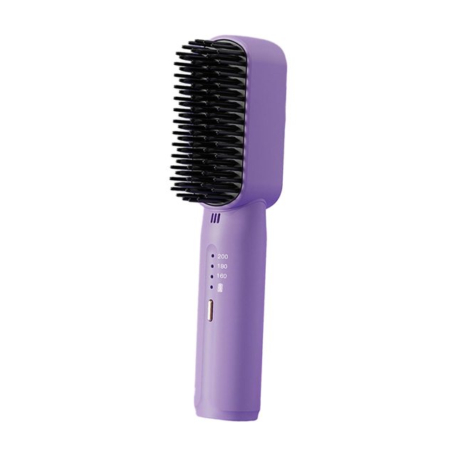 Fer à Lisser Multifonction 3 Températures Réglables Mini Lissage Fer Cheveux Violet