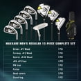 thumbnail image 2 of Complete Golf Clubs Set Golf Men's Regular 9-Piece Complete Set, 3 Head Covers, Stand Bag - Right Hand, Yellow, 2 of 11